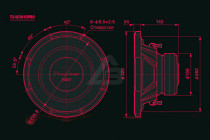Сабвуферный динамик Pioneer Shuriken TS-W3010PRO  - 3